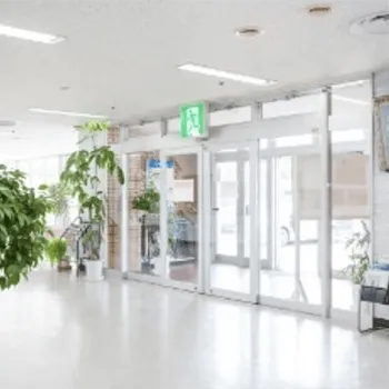 北上中央病院の入り口