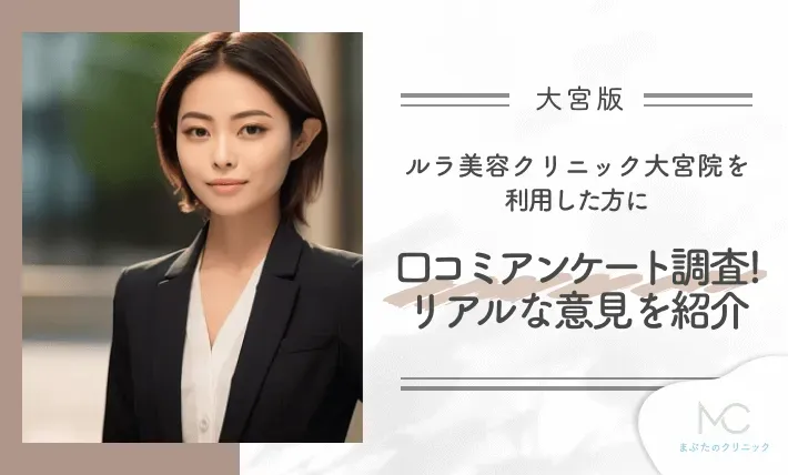 ルラ美容クリニック大宮院を利用した方に口コミアンケート調査！リアルな意見を紹介