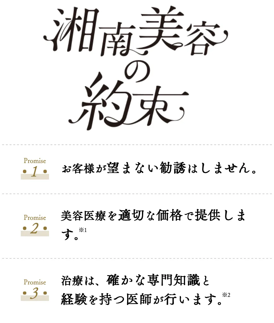 湘南美容クリニックのポイント