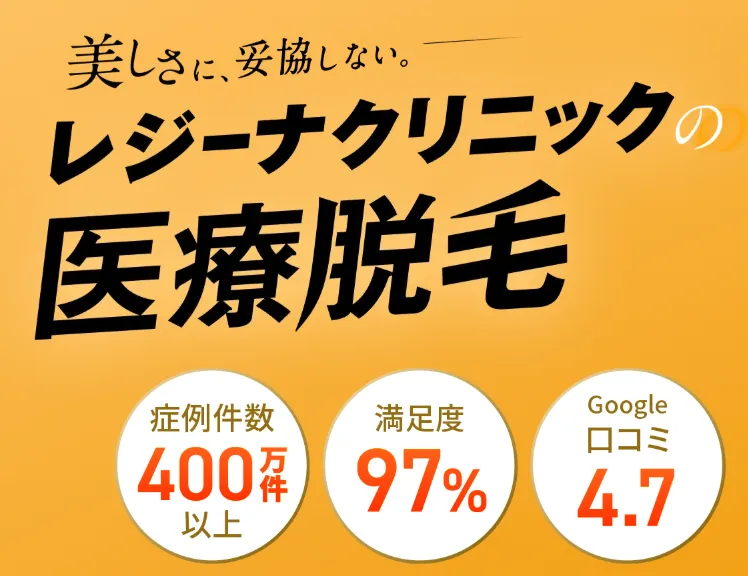 レジーナクリニック渋谷院の医療脱毛の実績