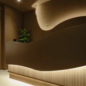 綺翠 kisui Clinicのリズネを受ける前の受付