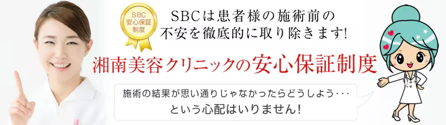 湘南美容クリニックの安心保証制度