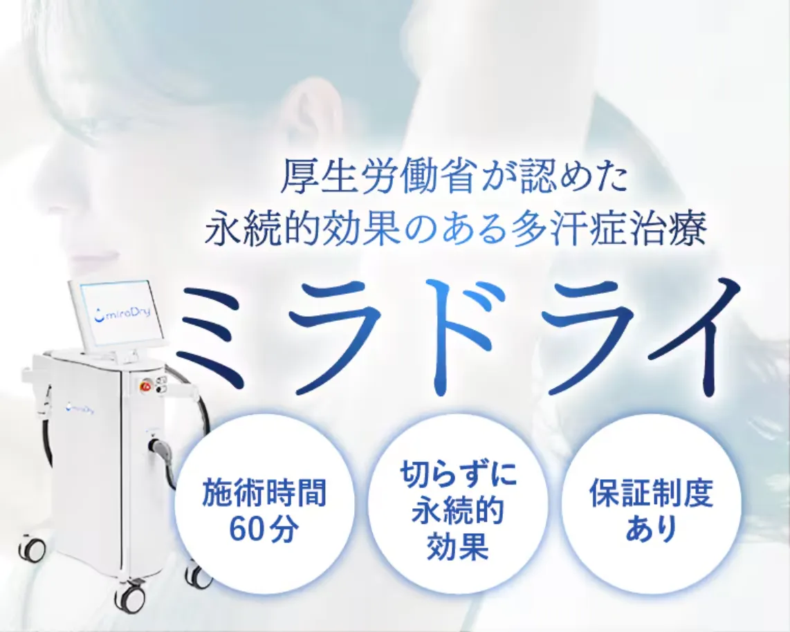 湘南美容クリニックの切らないワキガ治療器ミラドライ