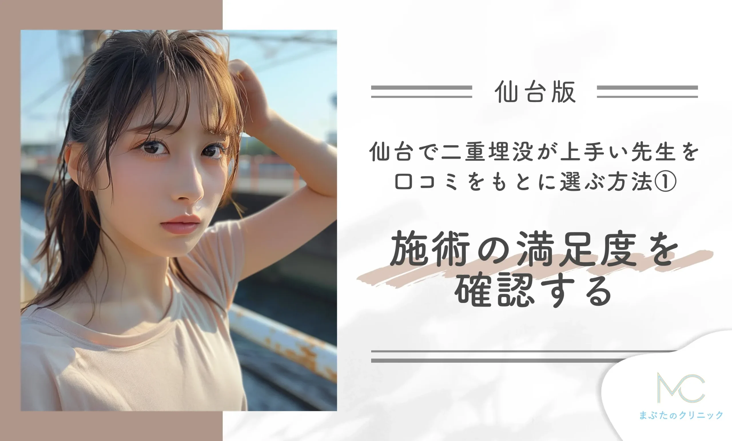 仙台で二重埋没が上手い先生を口コミをもとに選ぶ方法① 施術の満足度を確認する