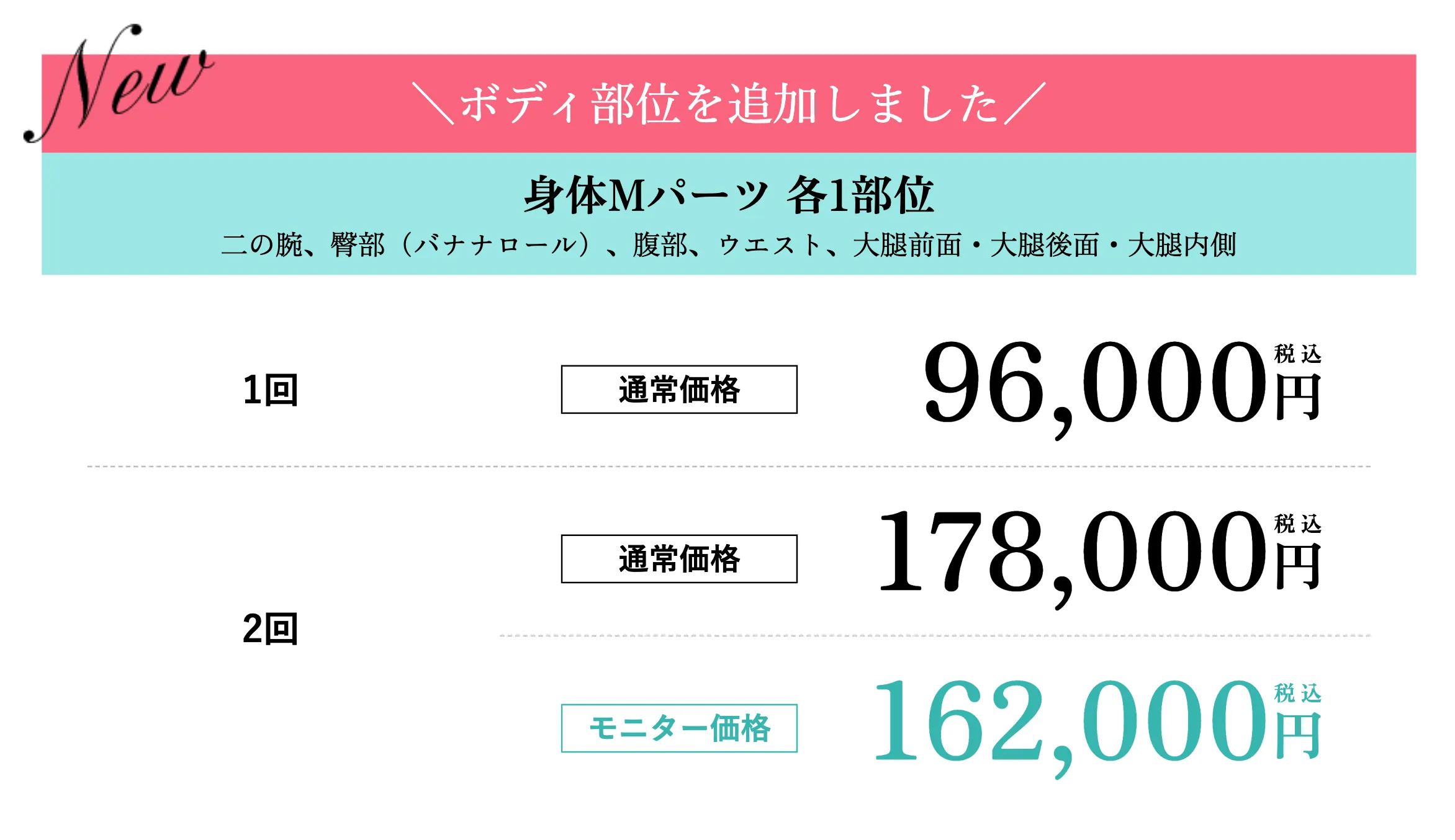 沖縄にある湘南美容クリニックのモフィウス8のボディメニュー