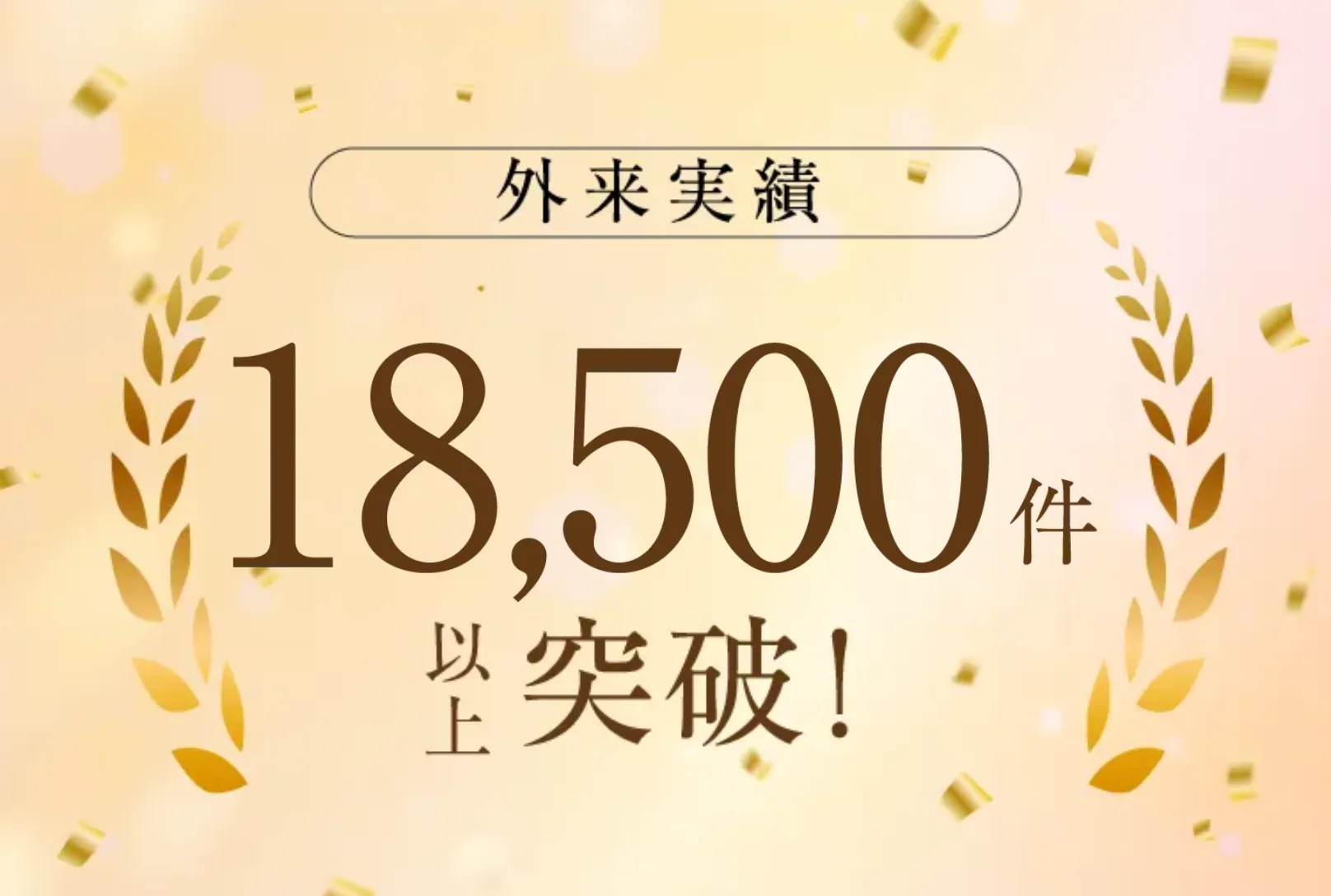 口コミで評判のURARAクリニックの外来実績