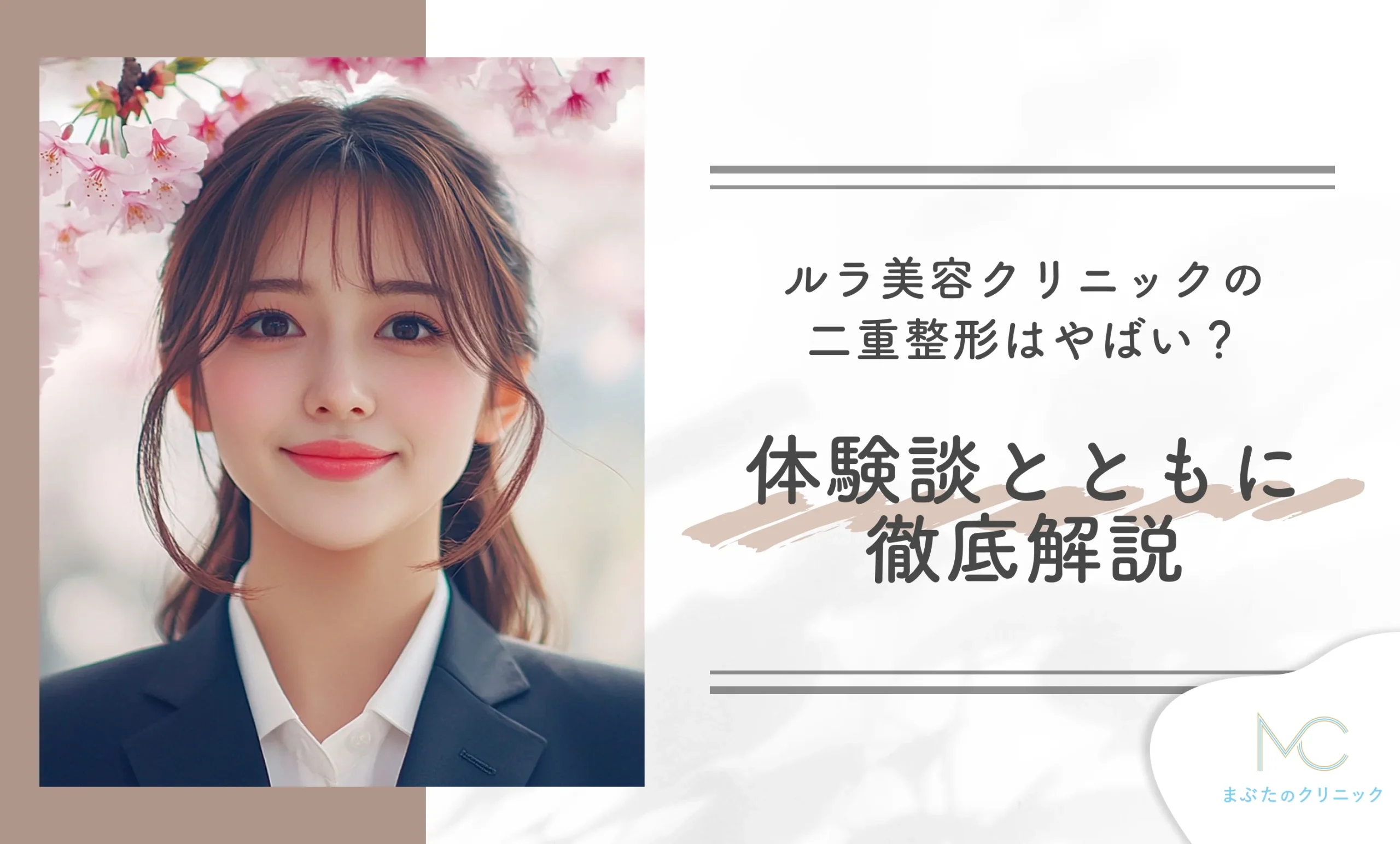 ルラ美容クリニックの二重整形はやばい？体験談とともに徹底解説